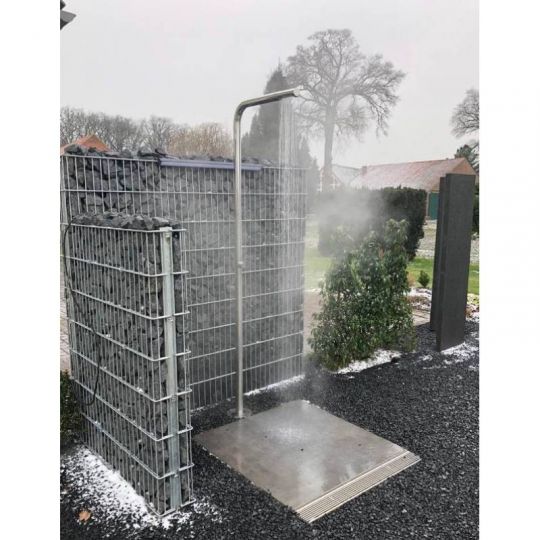 Уличный душ AMA Mercurio из нержавеющей стали и системой антиобледенения No Frost MR3600S схема 8