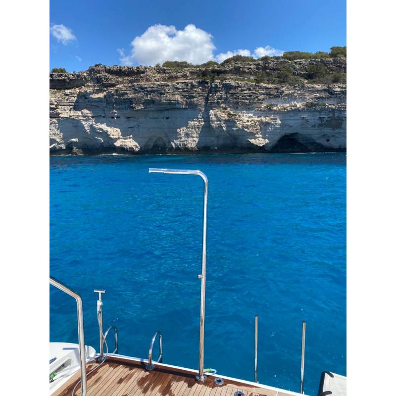 Уличный душ AMA Mercurio из нержавеющей стали и системой антиобледенения No Frost MR3600S ФОТО