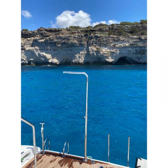 Уличный душ AMA Mercurio из нержавеющей стали и системой антиобледенения No Frost MR3600S схема 4