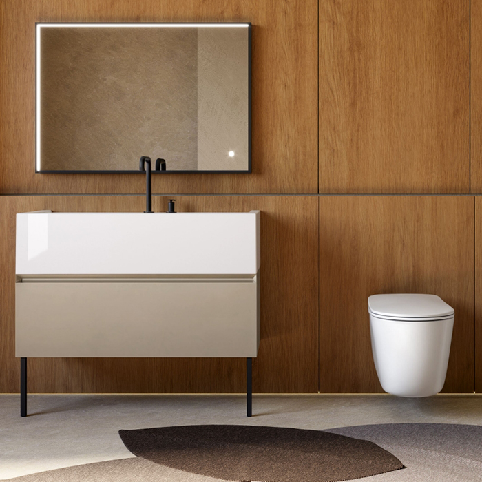 Подвесная тумба Kerasan Kanaal 7812 100х40 см с ящиком