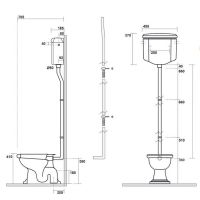 Сифон для раковин Kerasan Kanaal 9205 схема 2