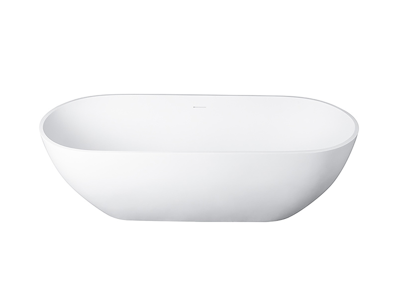 Ванна UNI-FLOW OVAL FS307-1750 отдельностоящая со сливом переливом Solid 175x75x55 см