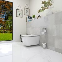 Подвесной унитаз UNI-FLOW MI-SMART CH10166ZR с крышкой-биде в комплекте схема 1