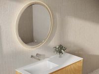 Зеркало c подсветкой UNI-FLOW M641 D-90 см круглое с защитой от запотевания схема 2 Зеркало c подсветкой UNI-FLOW M641 D-90 см круглое с защитой от запотевания схема 2