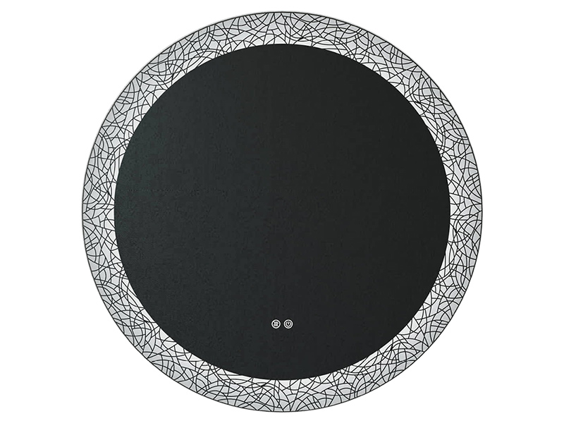 Зеркало круглое UNI-FLOW M-213 с антизапотеванием и подсветкой D-80 см