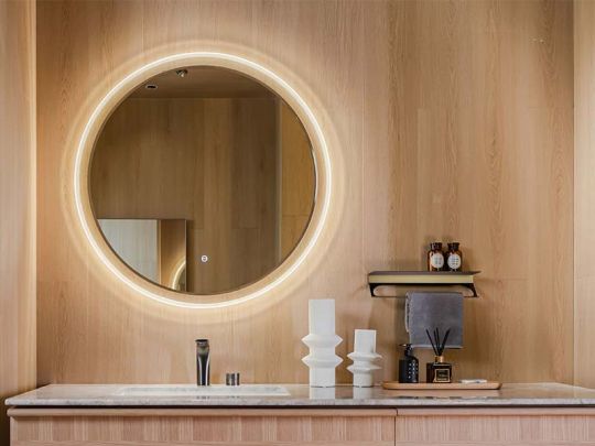 Зеркало UNI-FLOW M641 c подсветкой и защитой от запотеванияD-60 см круглое схема 2