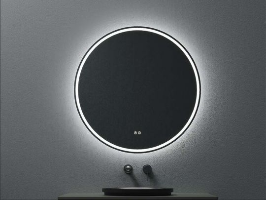 Зеркало c антизапотеванием и подсветкой UNI-FLOW M-201 D-80 см схема 2