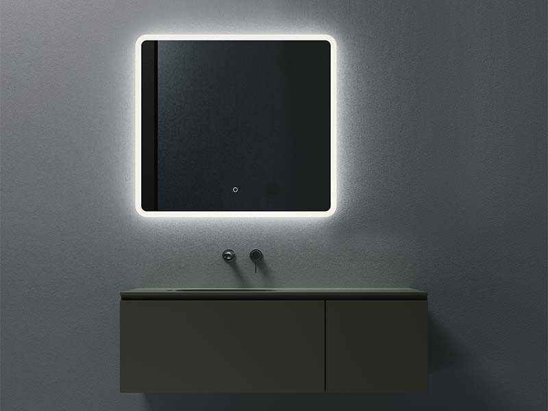 Зеркало c подсветкой UNI-FLOW M-647 80x80 см с защитой от запотевания ФОТО