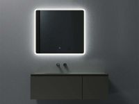 Зеркало c подсветкой UNI-FLOW M-647 80x80 см с защитой от запотевания схема 2