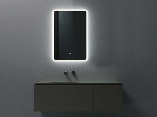 Зеркало UNI-FLOW M-647 с защитой от запотевания и подсветкой  60x80 см схема 2