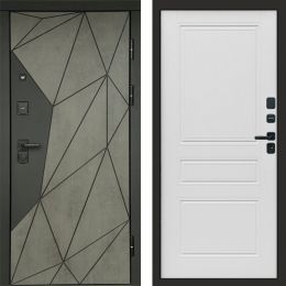 Входная дверь Termo-door Геометрия Бетон - Классик Лиственница