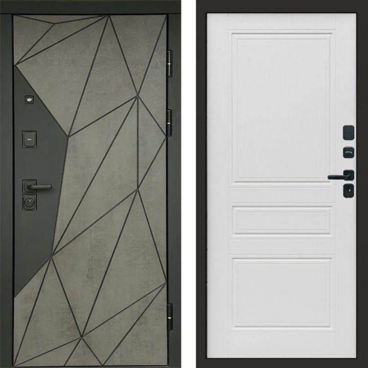 Входная дверь Termo-door Геометрия Бетон - Классик Лиственница