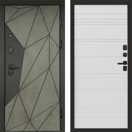 Входная дверь Termo-door Геометрия Бетон - White line