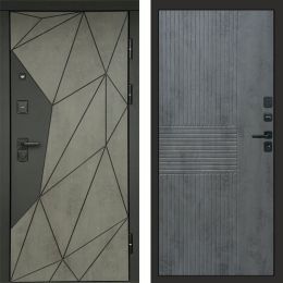 Входная дверь Termo-door Геометрия Бетон - Мастино Бетон темный