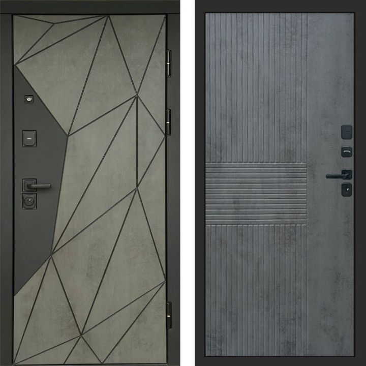 Входная дверь Termo-door Геометрия Бетон - Мастино Бетон темный