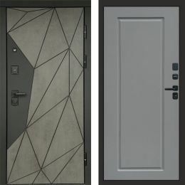 Входная дверь Termo-door Геометрия Бетон - Гранд Грей софт