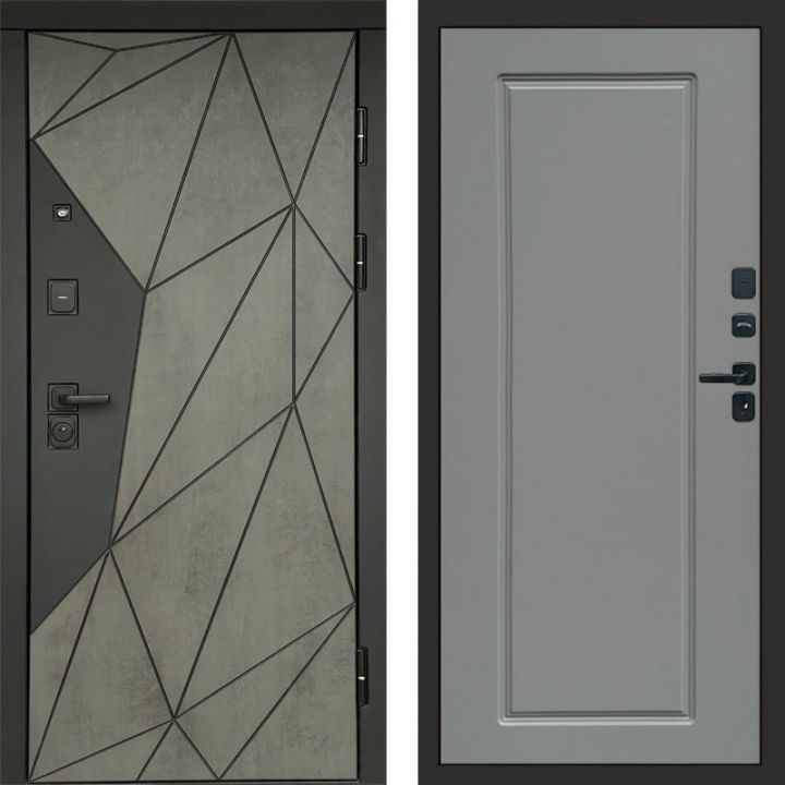 Входная дверь Termo-door Геометрия Бетон - Гранд Грей софт