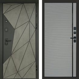 Входная дверь Termo-door Геометрия Бетон - Porte Грей софт