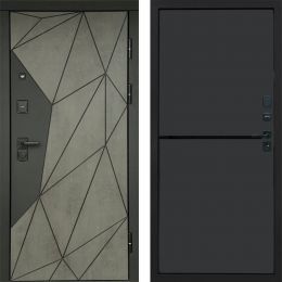Входная дверь Termo-door Геометрия Бетон - Нео Графит