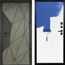 Входная дверь Termo-door Геометрия Бетон - Грунт под покраску