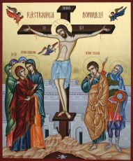 Распятие Христа: Икона надежды в скорби (рукописная)