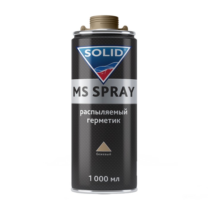 Solid 10BE.10.BE PROF MS SPRAY BEIGE распыляемый герметик, цвет: бежевый (евробаллон), 1000мл.