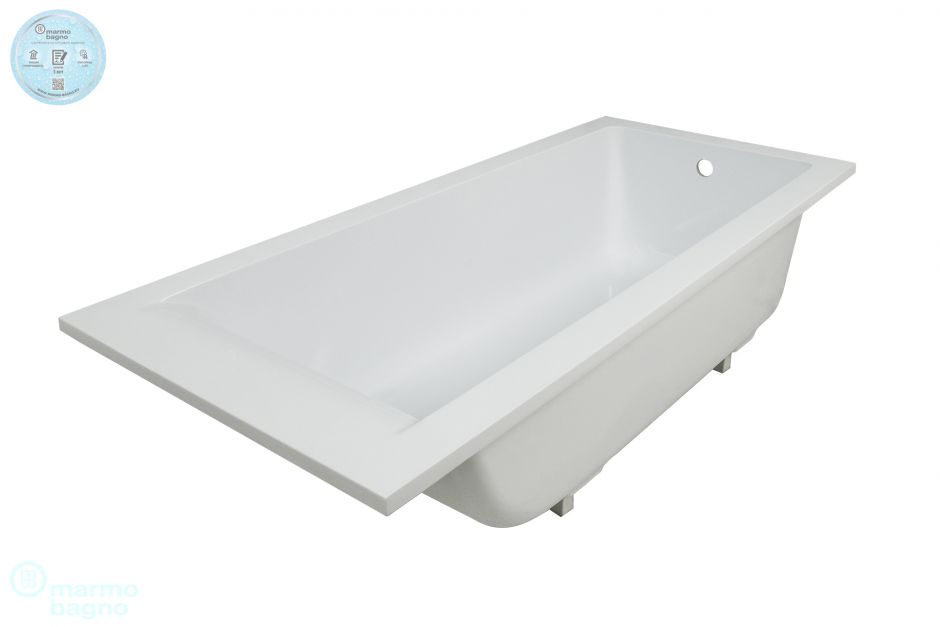 Ванна из искусственного мрамора Marmo Bagno Ницца 180х80