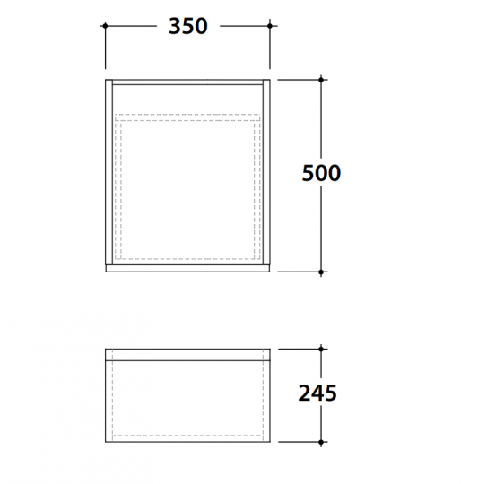 Тумба с выдвижными ящиками Globo Linea LB2435S 35x50x24,5 схема 2 Тумба с выдвижными ящиками Globo Linea LB2435S 35x50x24,5 схема 2