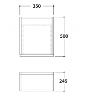 Тумба с выдвижными ящиками Globo Linea LB2435D 35x50x24,5 схема 2 Тумба с выдвижными ящиками Globo Linea LB2435D 35x50x24,5 схема 2
