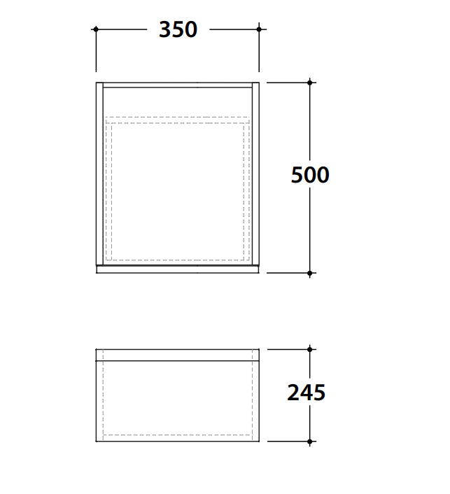 Тумба с выдвижными ящиками Globo Linea LB2435M 35x50x24,5 ФОТО