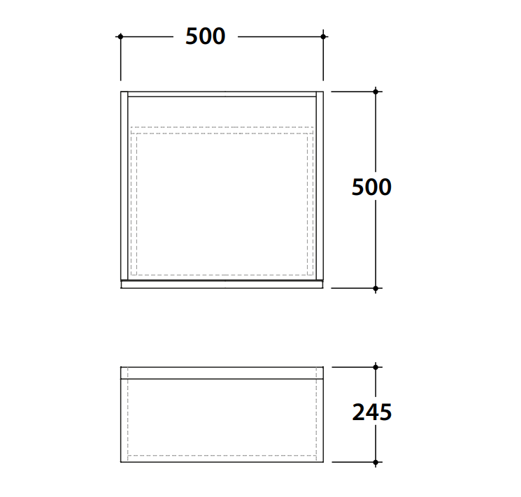 Тумба подвесная в ванную комнату Globo Linea LB2450M 50x50x24,5 ФОТО