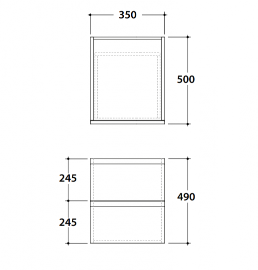 Тумба с выдвижными ящиками Globo Linea LB4935D 35x50x49 схема 2 Тумба с выдвижными ящиками Globo Linea LB4935D 35x50x49 схема 2