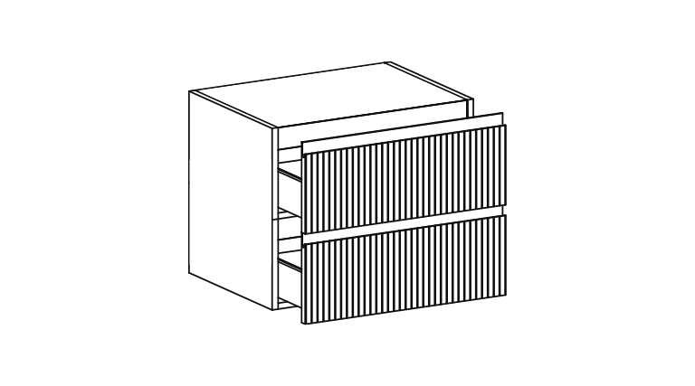 Тумба подвесная в ванную комнату Globo Linea LB4950M 50x50x49