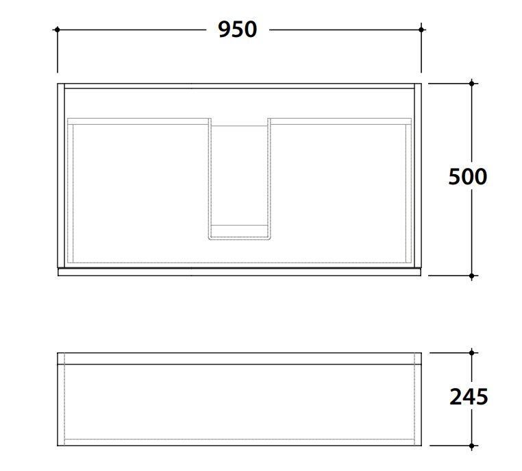 Тумба в ванную Globo Linea LP2495D 95x50x24,5 ФОТО