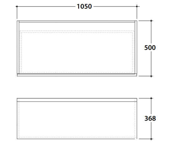 Широкая тумба для ванной комнаты Globo Linea LP36105M 105x50x36,8 схема 2