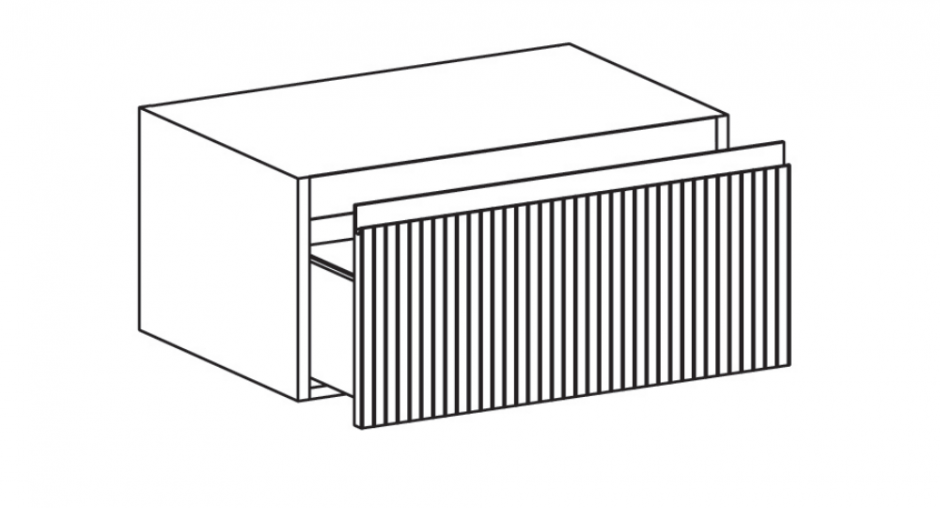 Подвесная тумба с ящиком Globo Linea LP3670M 70x50x36,8
