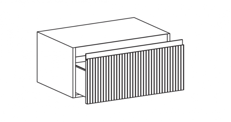 Изображение Тумба настенная с выдвижным ящиком Globo Linea LP3685S 85x50x36,8
