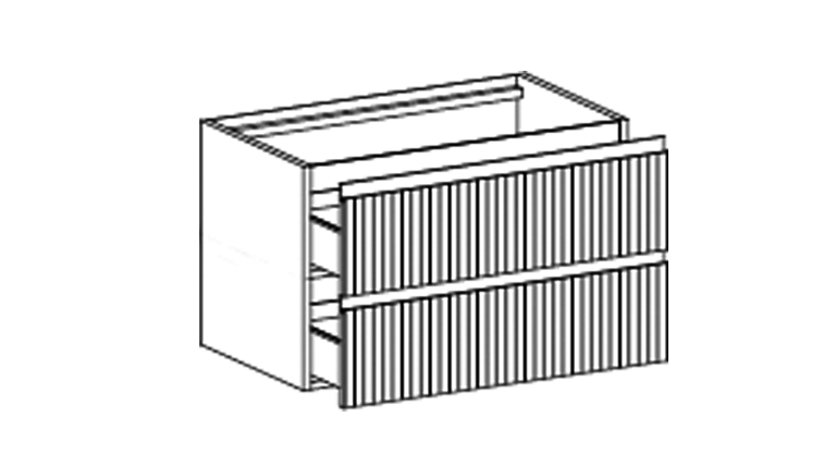 Изображение Тумба настенная с выдвижным ящиком Globo Linea LP4985M 85x50x49