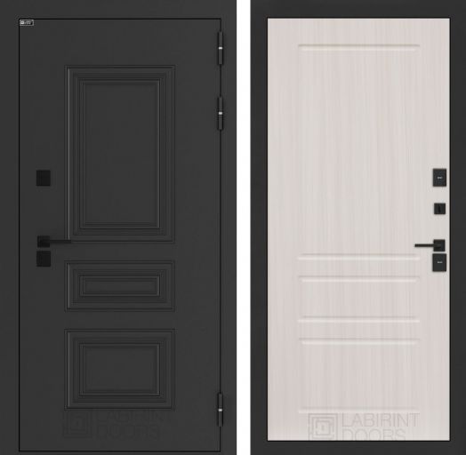 Входная дверь Лабиринт Аляска Лайт - 03 Сандал белый с терморазрывом