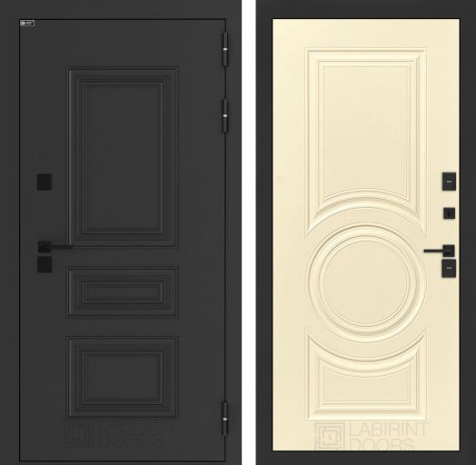 Входная дверь Лабиринт Аляска Лайт - 23 Шампань софт с терморазрывом