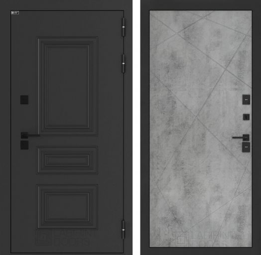 Входная дверь Лабиринт Аляска Лайт - 24 Бетон светлый с терморазрывом