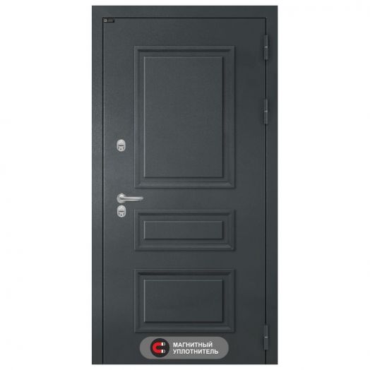 Входная дверь Лабиринт ATLANTIC - 18 Зеркало Бетон светлый с терморазрывом