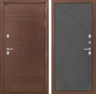 Входная дверь Лабиринт Термо Лайт - 24 Графит софт с терморазрывом