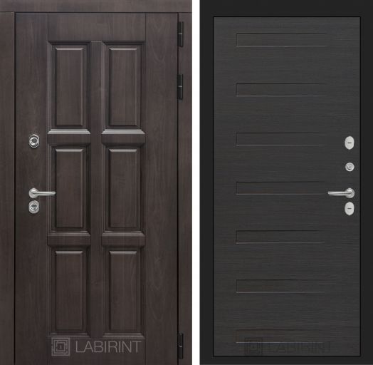 Входная дверь Лабиринт Лондон - 14 Эковенге горизонтальный с терморазрывом