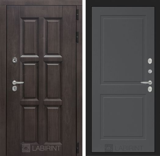 Входная дверь Лабиринт Лондон - 11 Графит софт с терморазрывом