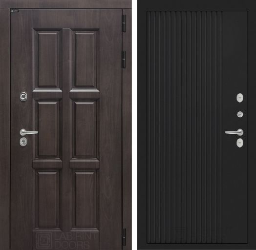 Входная дверь Лабиринт Лондон - 29 Черный кварц с терморазрывом