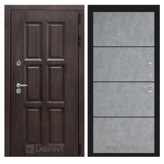 Входная дверь Лабиринт Лондон - 25 Бетон светлый с терморазрывом