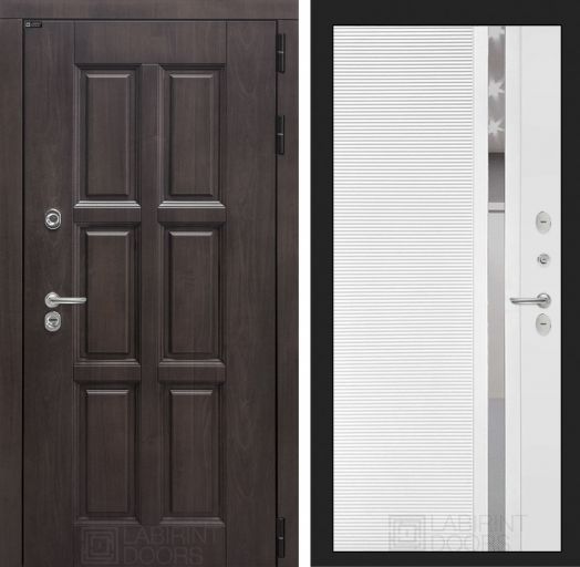 Входная дверь Лабиринт Лондон - 31 Белый софт с терморазрывом