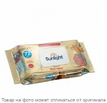 SUNLIGHT Влажные Салфетки BABY ECO 72шт Лиса (с клапаном)