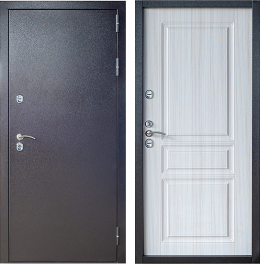 Входная дверь с терморазрывом Сибирь - Сандал белый